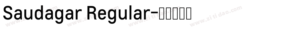 Saudagar Regular字体转换